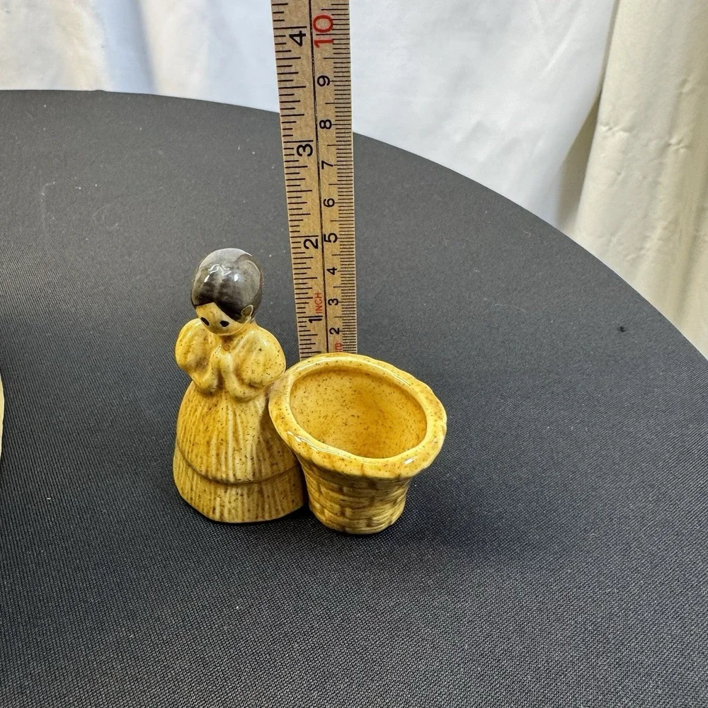 Vtg 1970'S Ceramic Corn Husk Doll Figurine 10